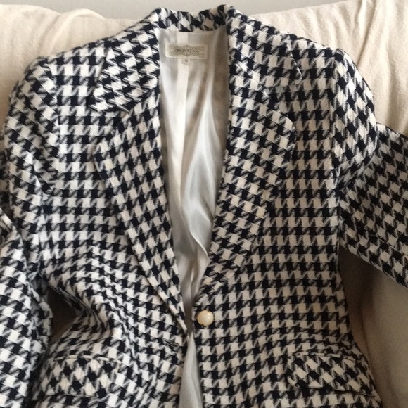 Vintage custom made pied-de-poule blazer - Picture 3 of 3